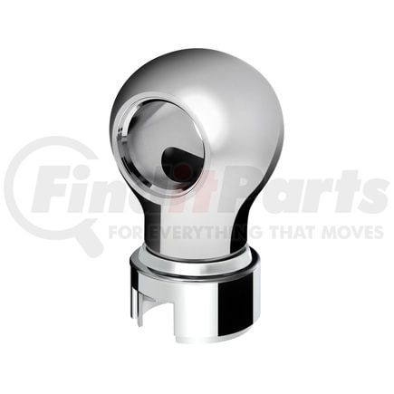 United Pacific 71160 Gearshift Knob - Charlotte Sttyle, Chrome Finish, Thread-On