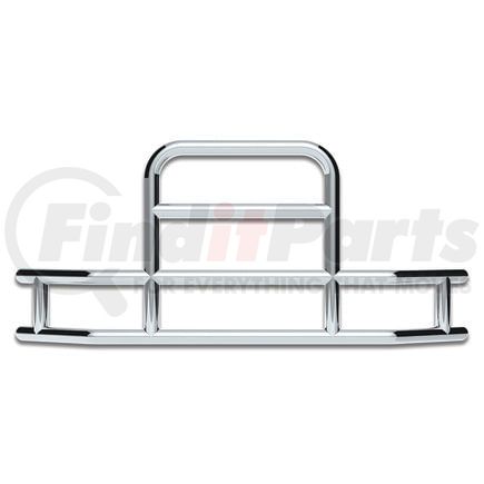 United Pacific 80047 HighwayShield I85 Series Grille Guard - Front, Polished Stainless Steel with Bracket