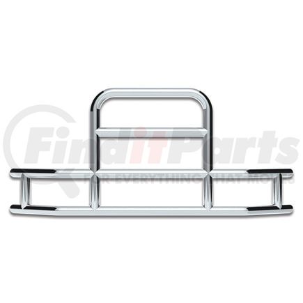 United Pacific 80054 HighwayShield I85 Series Grille Guard - Front, Polished Stainless Steel with Bracket