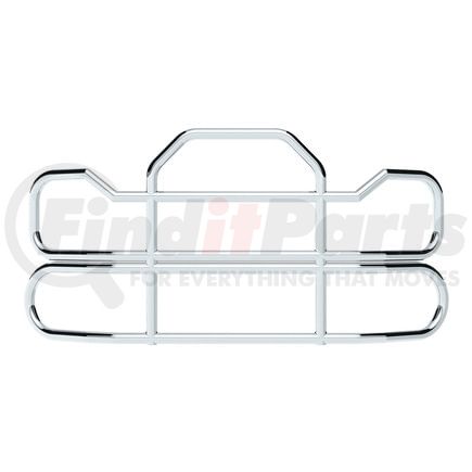 United Pacific 80104 HighwayShield I95 Series Grille Guard - Front, Polished Stainless Steel with Bracket
