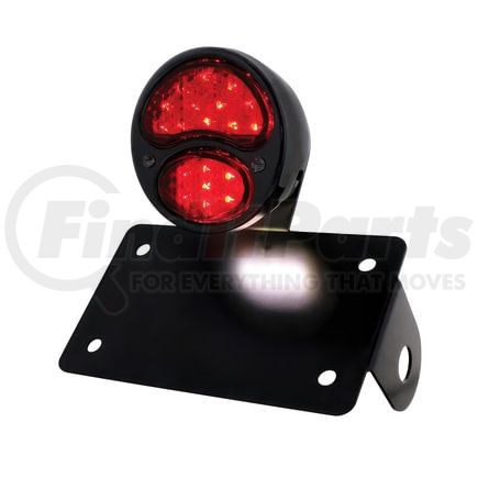 United Pacific 86819 Tail Light - LED Horizontal, with Black Rim/Black Housing, for 1928 Ford Model "A"