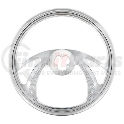 United Pacific 88158 Steering Wheel - 18", Chrome Aluminum "Scorpion", Style