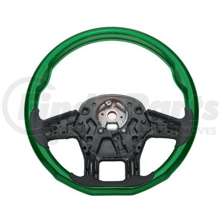 United Pacific 88338 Steering Wheel - 18 " dia., Emerald Green, Wood, fits 2012-2021 Peterbilt 579