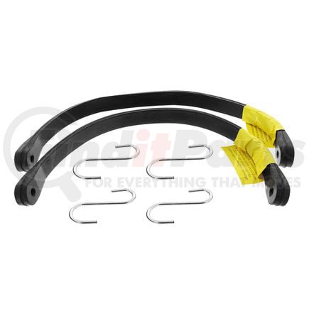 United Pacific 90805 Tarp Strap - 15" EPDM Rubber, with steel S-hooks