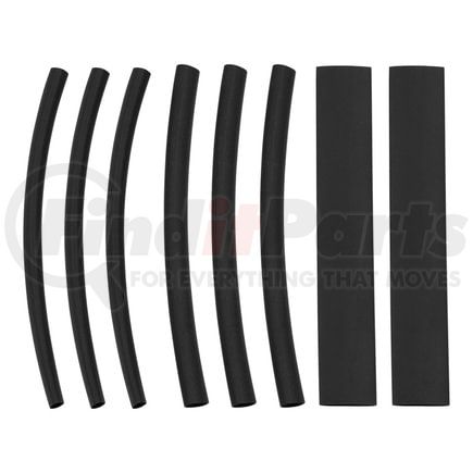 United Pacific 98019 Heat Shrink Tubing Assortment - 4" Long, 3/16", 1/4", 3/8", Black