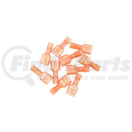 United Pacific 98035 Female Disconnect Terminal - 10 Pieces, FI Nylon, 22-18 AWG, .250 Tab
