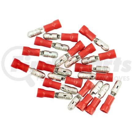 United Pacific 98039 Male Bullet Connector - 19 Pieces, Vinyl, .157 Dia., 22-18 AWG