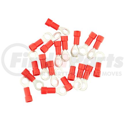 United Pacific 98040 Ring Terminal - 19 Pieces, Vinyl, 22-18 AWG, #10 Stud