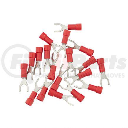 United Pacific 98046 Spade Terminal - 19 Pieces, Vinyl, 22-18 AWG, #10 Stud