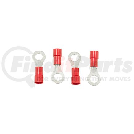 United Pacific 98044 Ring Terminal - 4 Pieces, HD Vinyl, 8 AWG, 5/16" Stud