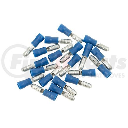 United Pacific 98060 Male Bullet Connector - 20 Pieces, Vinyl, .157 Dia., 16-14 AWG