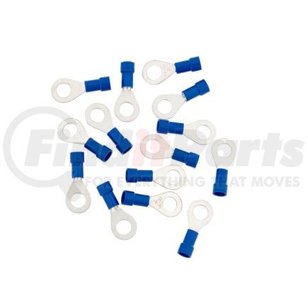 United Pacific 98064 Ring Terminal - 14 Pieces, Vinyl, 16-14 AWG, 1/4" Stud
