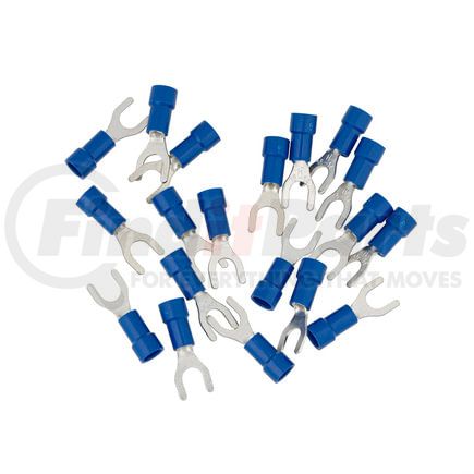 United Pacific 98068 Spade Terminal - 19 Pieces, Vinyl, 16-14 AWG, #10 Stud