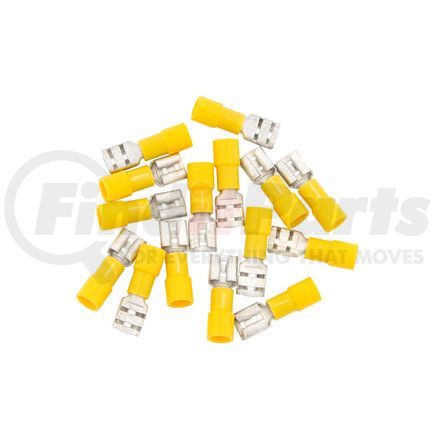 United Pacific 98074 Female Disconnect Terminal - 15 Pieces, Vinyl, 12-10 AWG, .250 Tab