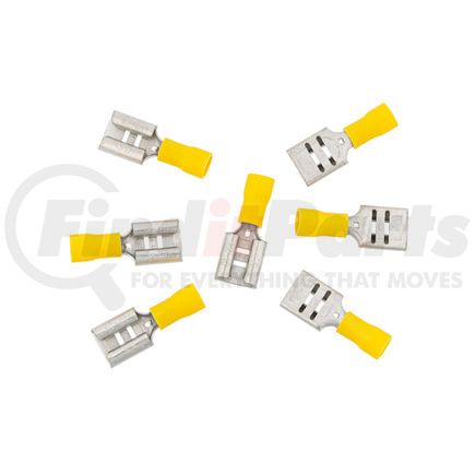 United Pacific 98075 Female Disconnect Terminal - 7 Pieces, Vinyl, 12-10 AWG, .375 Tab