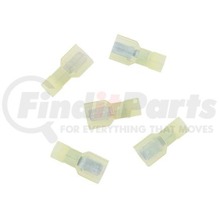 United Pacific 98078 Male Disconnect Terminal - 7 Pieces, FI Nylon, 12-10 AWG, .250 Tab