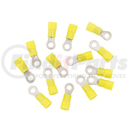United Pacific 98083 Ring Terminal - 14 Pieces, Vinyl, 12-10 AWG, #10 Stud