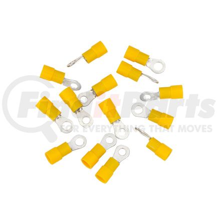United Pacific 98082 Ring Terminal - 14 Pieces, Vinyl, 12-10 AWG, #8 Stud