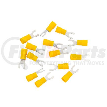United Pacific 98088 Spade Terminal - 14 Pieces, Vinyl, 12-10 AWG, #10 Stud