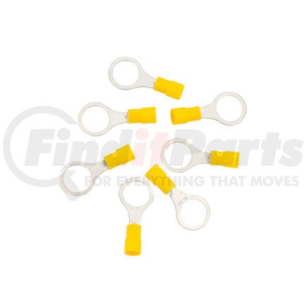 United Pacific 98087 Ring Terminal - 7 Pieces, Vinyl, 12-10 AWG, 1/2" Stud