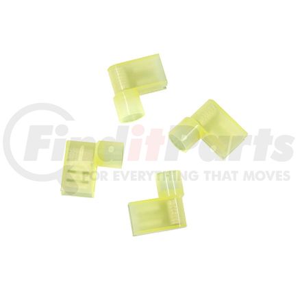 United Pacific 98091 Flag Terminal - 4 Pieces, Nylon, 12-10 AWG, .250 Tab