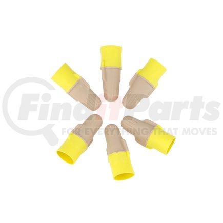 United Pacific 98095 Multi-Purpose Wire Connector - Tan/Yellow, Soft Vinyl, Twist Style, 22-12 AWG