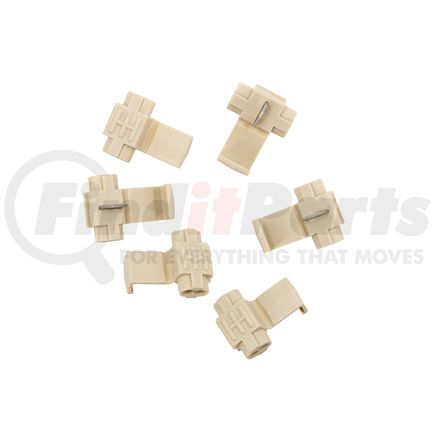 United Pacific 98101 Multi-Purpose Wire Connector - White, Mid-Line Tap Style, 18-14 AWG, with No Stop