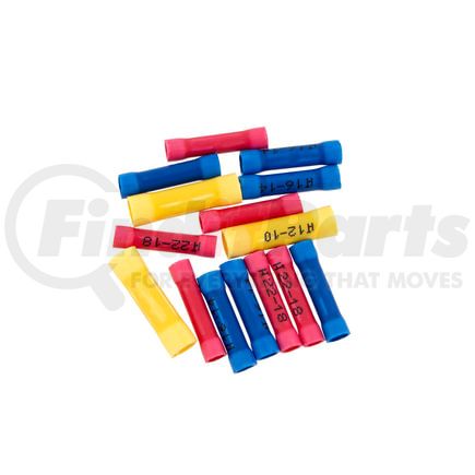 United Pacific 98104 Butt Connector - 17 Pieces, Assorted Vinyl s, 22-10 AWG