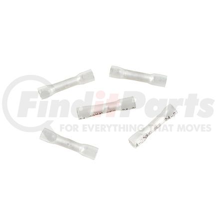 United Pacific 98146 Butt Connector - 5 Pieces, Clear, 24-22 AWG, CS Heat Shrink