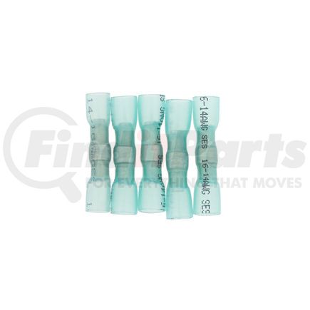 United Pacific 98164 Butt Connector - 5 Pieces, Blue, 16-14 AWG, CSS Heat Shrink