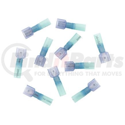United Pacific 98175 Male Disconnect Terminal - Blue, 16-14 AWG, .250 Tab, CS Fully Insulated Heat Shrink