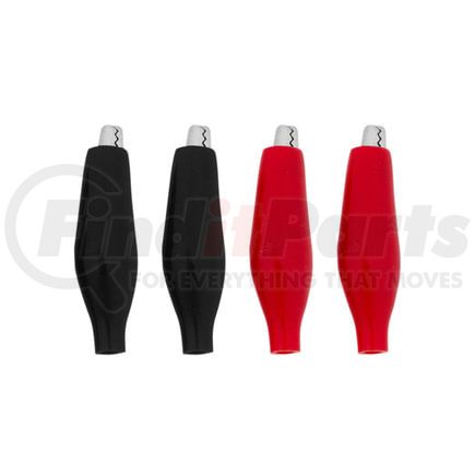 United Pacific 98235 Alligator Clip - 2 Red/2 Black, 1", 10 AMP, with Vinyl Boots