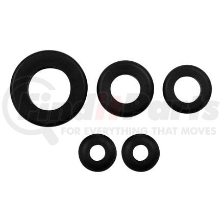 United Pacific 98250 Multi-Purpose Grommet - 21/32", 7/8", 1", 1-3/8" dia. Mounting Holes, Black, Vinyl