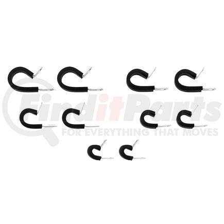 United Pacific 98257 Multi-Purpose Clamp - Assorted Sizes, Santoprene Insulated, with 1/4" Mounting Holes