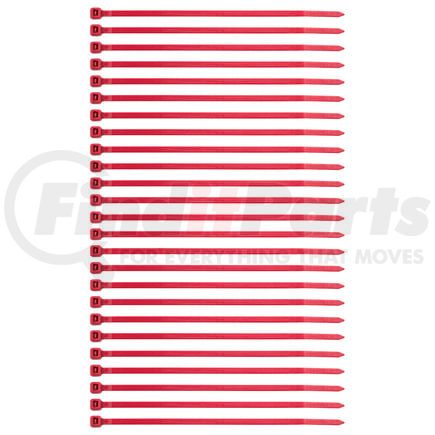United Pacific 98268 Wire Tie - 25 Pieces, 5.5", Red, Nylon, 40 Lbs. Tensile Strength