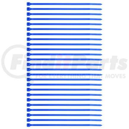 United Pacific 98270 Wire Tie - 25 Pieces, 5.5", Blue, Nylon, 40 Lbs. Tensile Strength