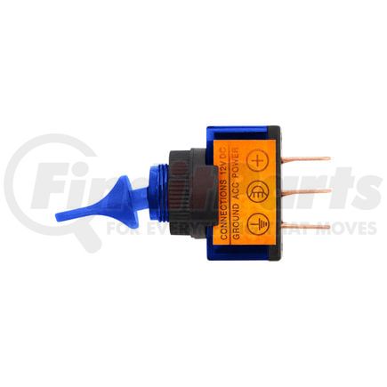 United Pacific 98290 Toggle Switch - Duckbill Type, Blue, Illuminated, 12V, 20 AMP, On/Off, S.P.S.T.