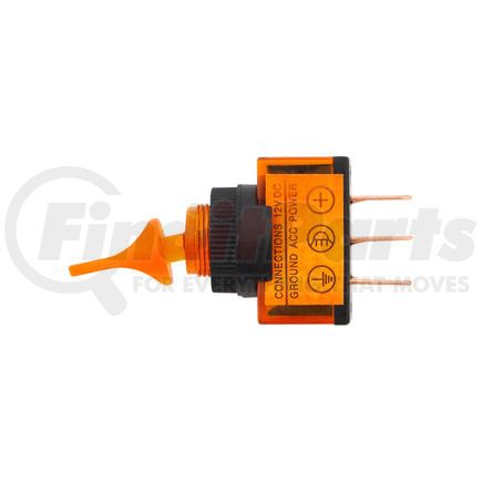 United Pacific 98288 Toggle Switch - Duckbill Type, Amber, Illuminated, 12V, 20 AMP, On/Off, S.P.S.T.