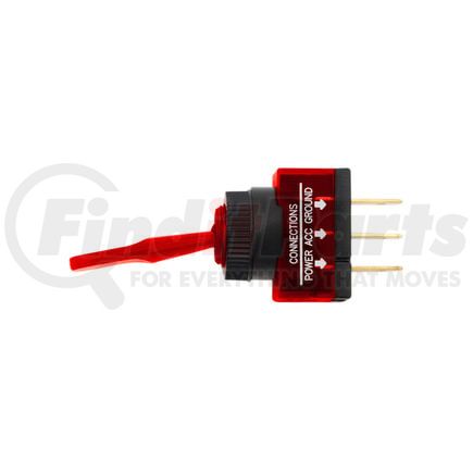 United Pacific 98291 Toggle Switch - Red, Illuminated, 12V, 20 AMP, On/Off, S.P.S.T.