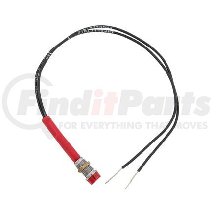 United Pacific 98307 Multi-Purpose Warning Light - Red Mini, 12V, 16 AMP, with 1/4" Panel Mount with Leads