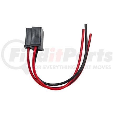 United Pacific 98348 Headlight Connector - Black, 3-Contact, Female, for 9003 and H4 Halogen Bulb