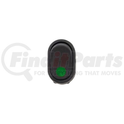 United Pacific 98365 Rocker Switch - Green, Illuminated, Oval, 12V, 16 AMP, 1/2" Dia., On/Off
