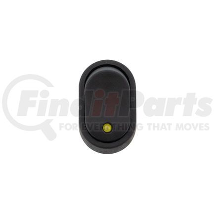 United Pacific 98367 Rocker Switch - Amber, LED, Oval, 12V, 16 AMP, 1/2" Dia., On/Off