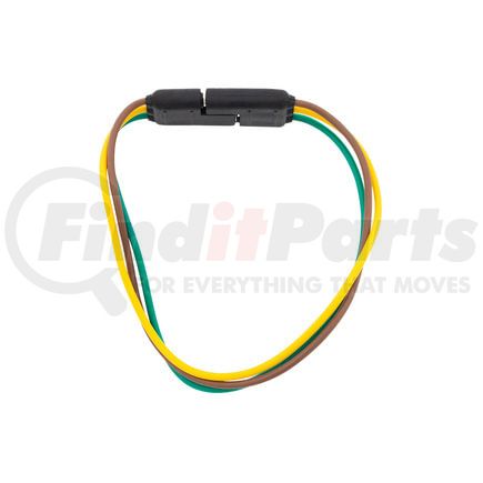 United Pacific 98400 Trailer Connector Kit - 3-Way, Male/Female, Flat Molded, with Polarized Plugs