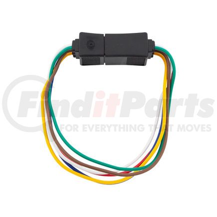 United Pacific 98404 Trailer Connector Kit - 4-Way, Squared, Male/Female, Moisture Proof, with Polarized Plugs