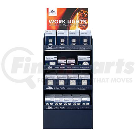 United Pacific 99317 Work Light Floor Display Rack for items 36624, 36702, 36703, 36704, 36618, 36462