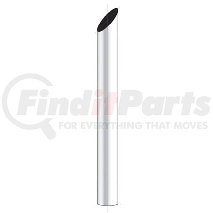 United Pacific M1-5-036 Exhaust Stack Pipe - 5", Mitred, Plain Bottom, 36" L