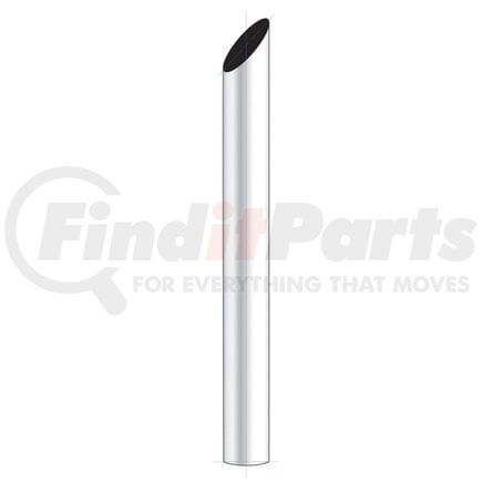 United Pacific M1-6-108 Exhaust Stack Pipe - 6", Mitred, Plain Bottom, 108" L
