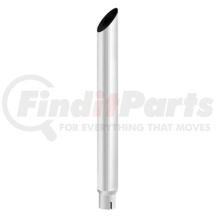 United Pacific M4-65-084 Exhaust Stack Pipe - 6", Mitred, Reduce To 5" I.D. Bottom, 84" L