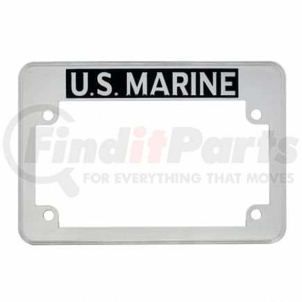United Pacific 50084 License Plate Frame - "U.S. Marine" Motorcycle